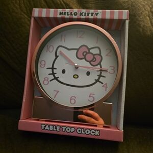 Hello Kitty Pink Table Top Clock